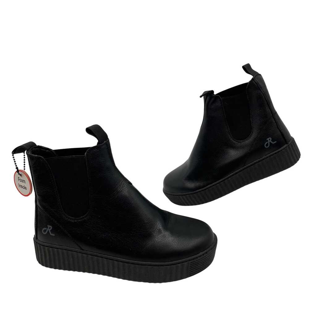 Religious Comfort Black Leather Ankle Booties | Women’s Size 8